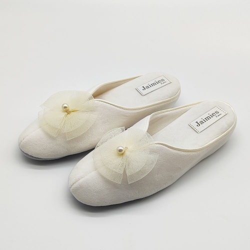 Тапочки Jaimies NATHALIE mule passion ivory молочные фото 2 Тапочки Jaimies NATHALIE mule passion ivory молочные фото 2