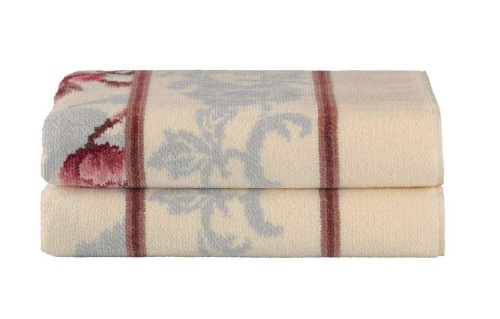 Набор полотенец Feiler LEGASY BLOOM 137-141 creme-taupe (кремовый-темно-серый) Артикул:  DolceNoce фото 4
