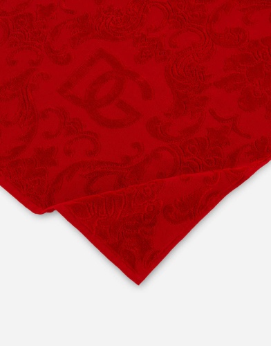 Набор полотенец Dolce & Gabbana DG LOGO red красный Пять штук Артикул: 77204 DolceNoce фото 5