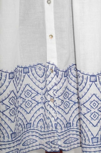 Туника-рубашка Furstenberg BLUE IN WHITE фото 3