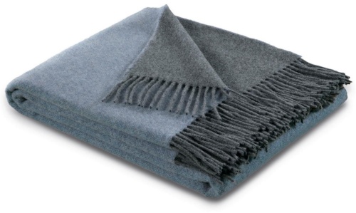 Плед Biederlack DARK VELVET (747204) blau-grau 130x170 Артикул: 79249 DolceNoce