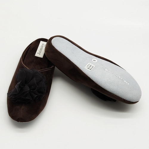 Тапочки Jaimies NATHALIE mule cankan цвет chocolad коричневые фото 3