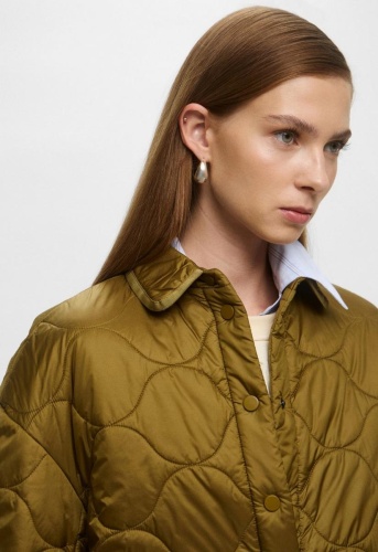 Куртка Max Mara Leisure ZANTE оливковая фото 4