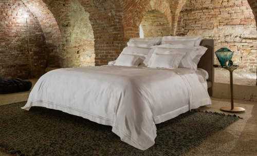 Постельное белье Fazzini ALLA SCALA AA 600TC bianco белое