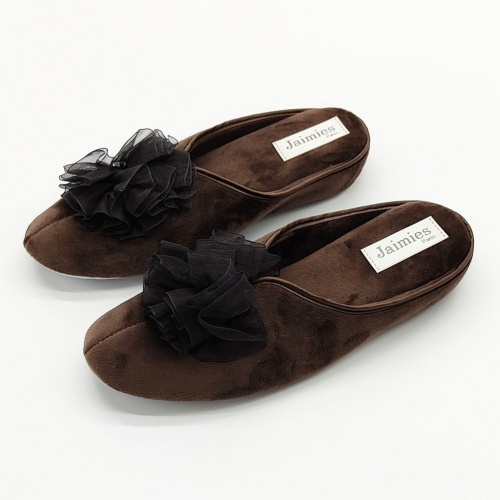 Тапочки Jaimies NATHALIE mule cankan цвет chocolad коричневые фото 2