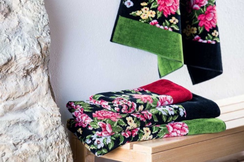 Набор полотенец Feiler PEONY SCHWARZ 121 bordeaux (бордо) Артикул:  DolceNoce фото 5