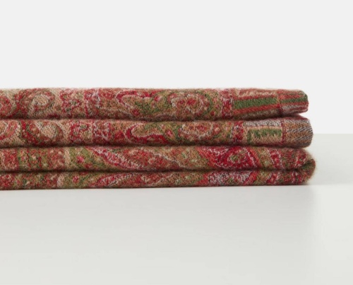 Плед Etro CARVIN Rosso BRILLANTE бордовый 200х200 Артикул: 70081 DolceNoce фото 13