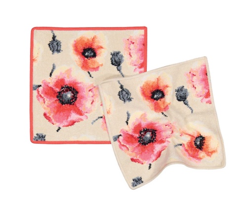 Набор полотенец Feiler KLATSCHMOHN 146/113 seashell/coral (цвет ракушки/коралловый ) Артикул:  DolceNoce фото 2