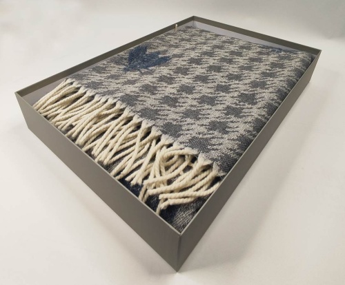 Плед Mastro Raphael DORIS ARI JACQUARD grey, light blue (цвет 89) 130x170 Артикул: 76591 DolceNoce фото 4