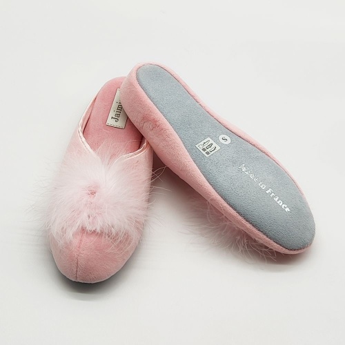 Тапочки Jaimies NATHALIE mule plume pink розовые фото 3