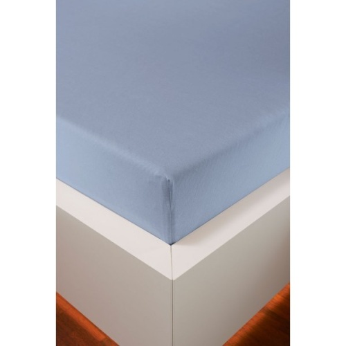 Простыня на резинке Bellana DeLuxe J57BL цвет 398 hellblau голубой 180/200х200/220 см Артикул: 95111 DolceNoce