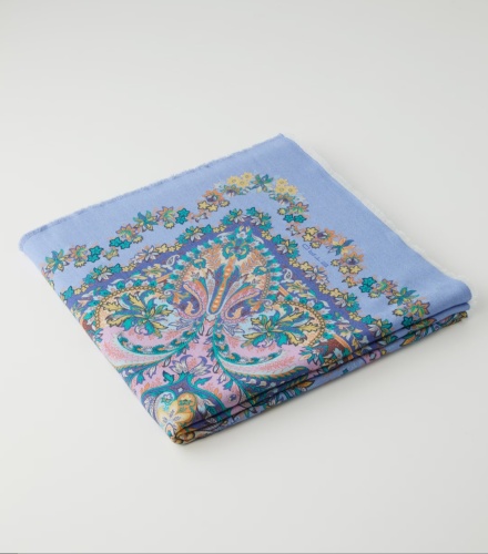 Плед Etro IRIS AK851 X0880 blue синий 140х190 Артикул: 70105 DolceNoce