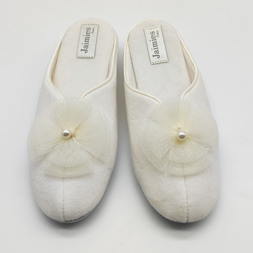 Тапочки Jaimies NATHALIE mule passion ivory молочные Тапочки Jaimies NATHALIE mule passion ivory молочные