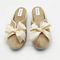 Тапочки Jaimies NATHALIE mule nina mink бежевые