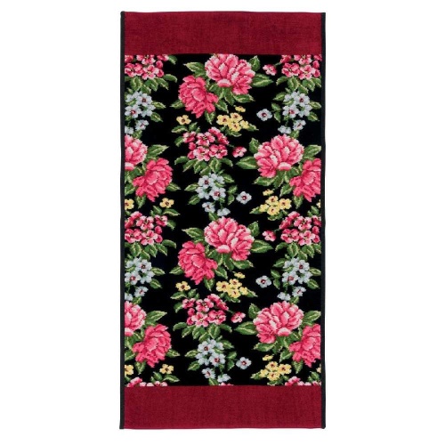 Набор полотенец Feiler PEONY SCHWARZ 121 bordeaux (бордо) Артикул:  DolceNoce