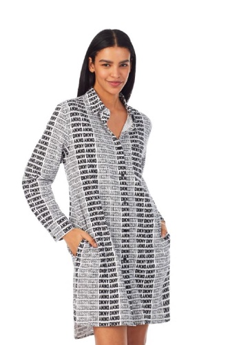 Рубашка-халат DKNY SENSING A PATTERN Рубашка-халат DKNY SENSING A PATTERN