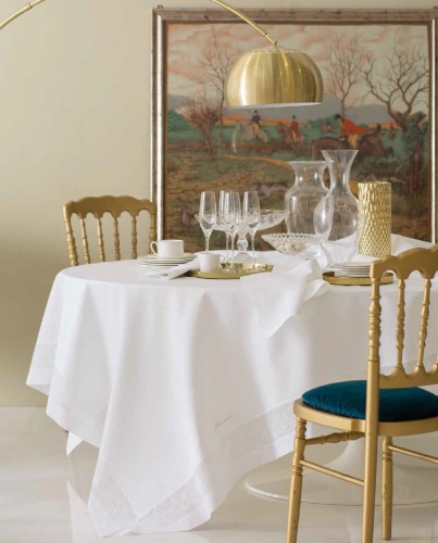 Скатерть Blumarine CERIMONIA 175х300 цвет 04 white белая Артикул: 94841 DolceNoce