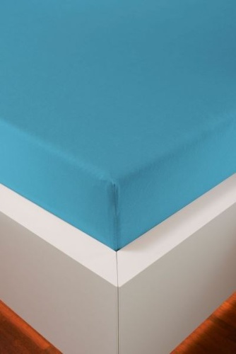 Простыня на резинке Bellana DeLuxe J57BL цвет 560 turkis бирюзовый 180/200х200/220 см Артикул: 95106 DolceNoce