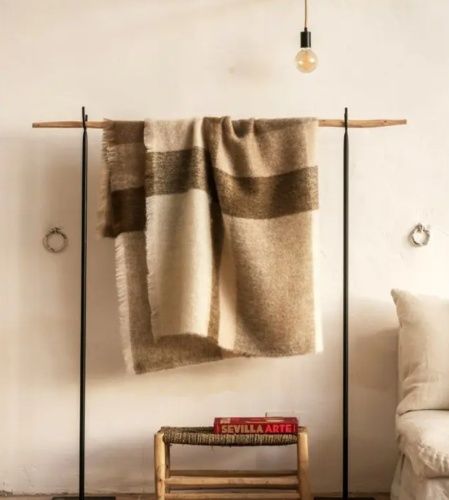 Плед Brun De Vian-Tiran MOHAIR CARREAUX PYRENEES 140х180 Артикул: 87435 DolceNoce фото 2