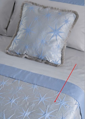 Покрывало Mastro Raphael TIVOLI STARS 8 sky blue 270x270 Артикул: 76558 DolceNoce фото 2