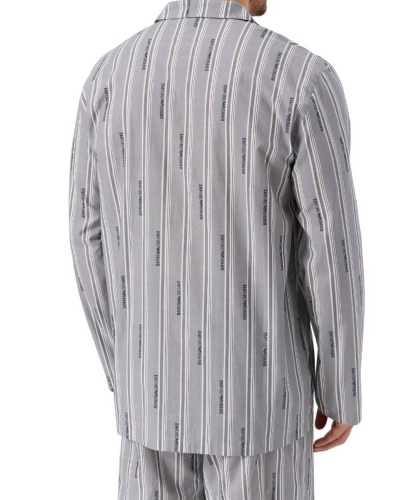 Пижама мужская Emporio Armani DENI EM000615 AF18543 m8222 shaded stripeсе серая фото 2