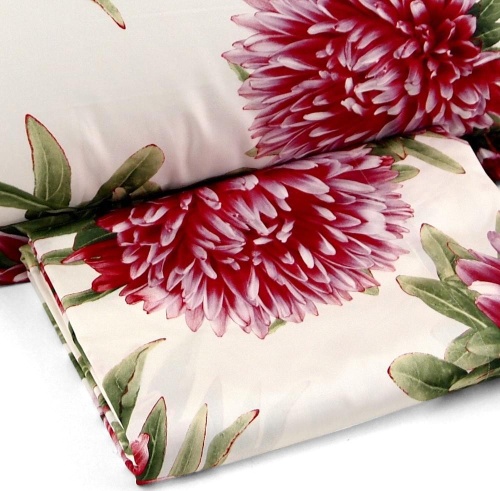Постельное белье Sygnori MADDALENA 001 cherry бело-сиреневое 300 ТС фото 4