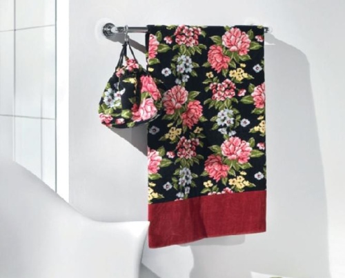 Набор полотенец Feiler PEONY SCHWARZ 121 bordeaux (бордо) Артикул:  DolceNoce фото 2