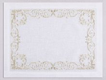 Скатерть Serenk MINI LILY FRAME 170х330 белая