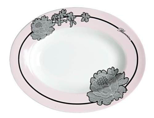 Сервировочное блюдо 23 см Blumarine ROSE LACE Артикул: BHPRL08 DolceNoce