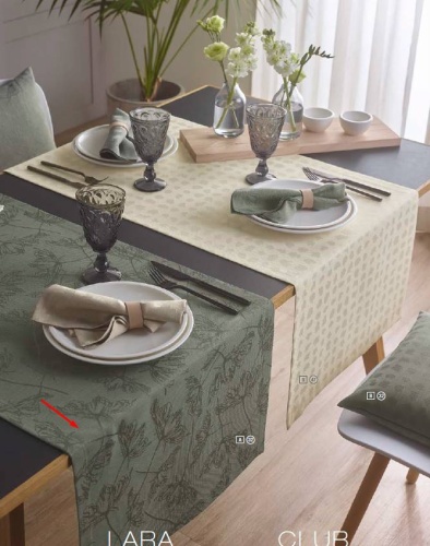 Скатерть Sander LARA 150x250 (цвет 32-зеленый) Артикул: 89430 DolceNoce фото 2