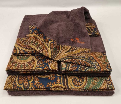 Набор полотенец Etro GIANO AV799 X0883 brown коричневый Пять штук Артикул: 70150 DolceNoce фото 2