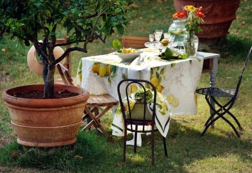 Скатерть Tessitura Toscana Telerie LIMONCELLO 170х270 Артикул: 83057 DolceNoce фото 3