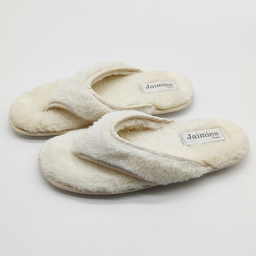 Тапочки Jaimies MEGEVE tong ivory молочные фото 2 Тапочки Jaimies MEGEVE tong ivory молочные фото 2