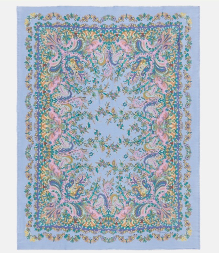 Плед Etro IRIS AK851 X0880 blue синий 140х190 Артикул: 70105 DolceNoce фото 2