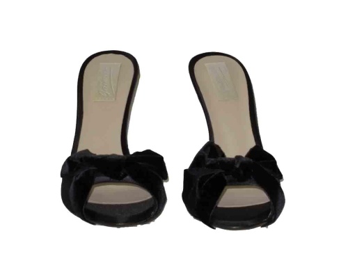 Тапочки Jaimies GLAMOUR mule nina черные фото 2