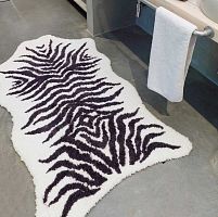 Коврик для ванной Graccioza MOUNTAIN ZEBRA черно-белый 90х150