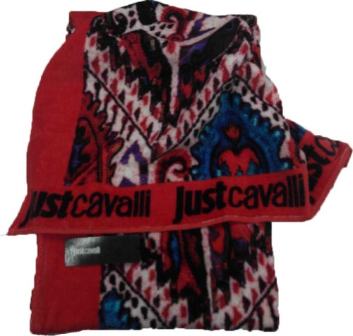 Полотенце пляжное Just Cavalli красное с черным, 100х180 Италия Артикул: 92730 DolceNoce Полотенце пляжное Just Cavalli красное с черным, 100х180 Артикул: 92730 DolceNoce