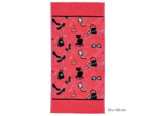 Набор полотенец Feiler AUDREY 133/10 pink/schwarz (розовый/черный) Артикул:  DolceNoce фото 5
