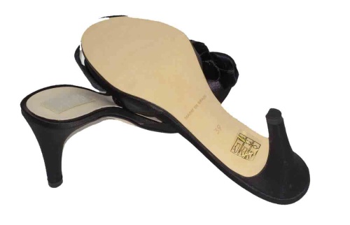 Тапочки Jaimies GLAMOUR mule nina черные фото 4