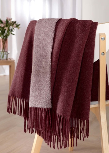 Плед Biederlack DARK VELVET (809551) bordeaux-parfait 130х170 Артикул: 79258 DolceNoce фото 2