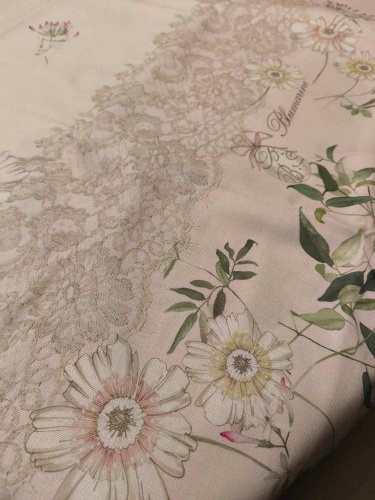 Скатерть Blumarine L`ULIVO 170х270 цвет 02 powder pink розовая Артикул: 94179 DolceNoce фото 2