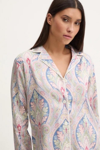 Пижама Ralph Lauren  ILN32354 624 голубая с розовым фото 3