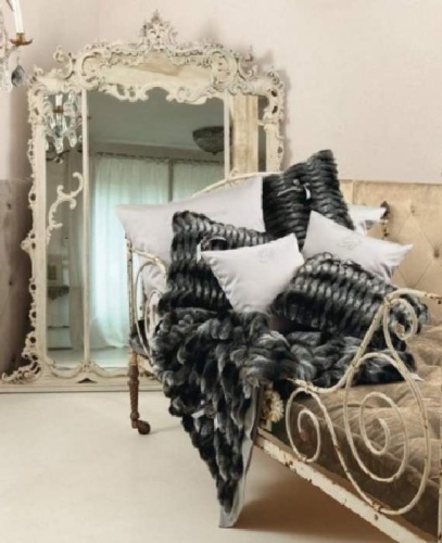 Подушка декоративная Blumarine MADAME 42x42 серо-черная Артикул: 93750 DolceNoce