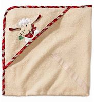 Полотенце с уголком Morgenstern SLEPPY SHEPPY FARM NATUR 2927 натуральное 100х100