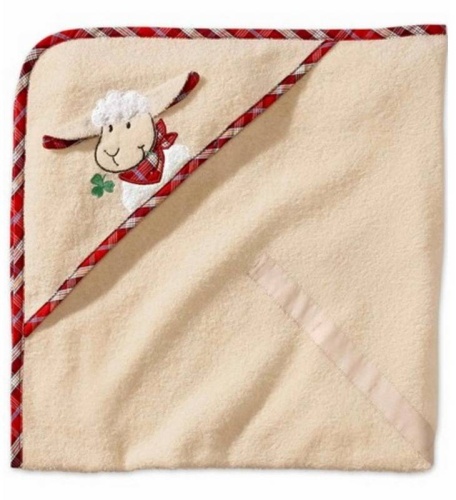 Полотенце с уголком Morgenstern SLEPPY SHEPPY FARM NATUR 2927 натуральное 100х100 Артикул: 89530 DolceNoce