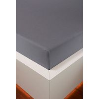 Простыня на резинке Bellana DeLuxe J57BL цвет 004 grau серый 180/200х200/220 см