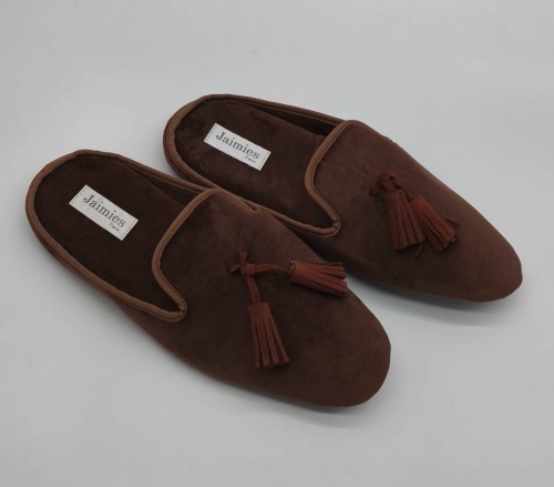 Тапочки Jaimies MARCEL mule HOMME шоколадные фото 4
