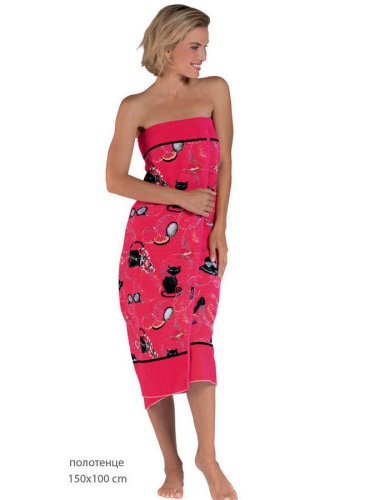 Набор полотенец Feiler AUDREY 133/10 pink/schwarz (розовый/черный) Артикул:  DolceNoce фото 2