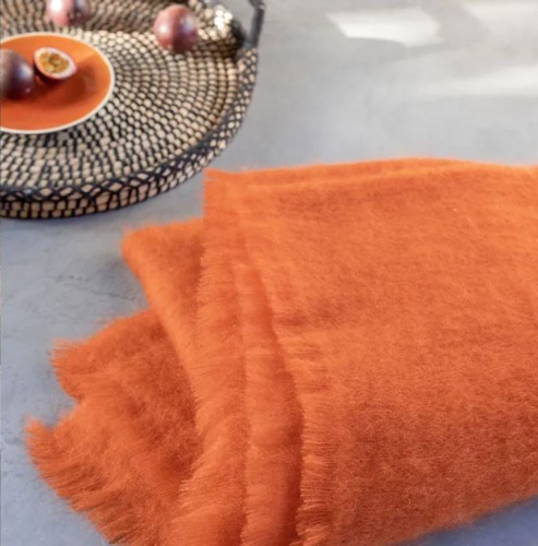 Плед Brun De Vian-Tiran MOHAIR TANGERINE 140х180 Артикул: 87419 DolceNoce фото 2