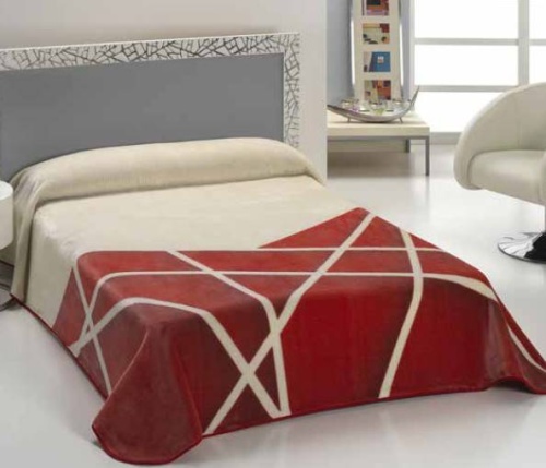 Плед Mora HARMONY B42 07 rojo-red 220х240 натуральный красный Артикул: 93614 DolceNoce